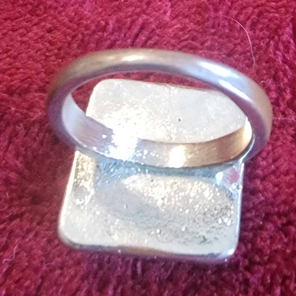 Turquoise Gemstone Silver Ring - image 2